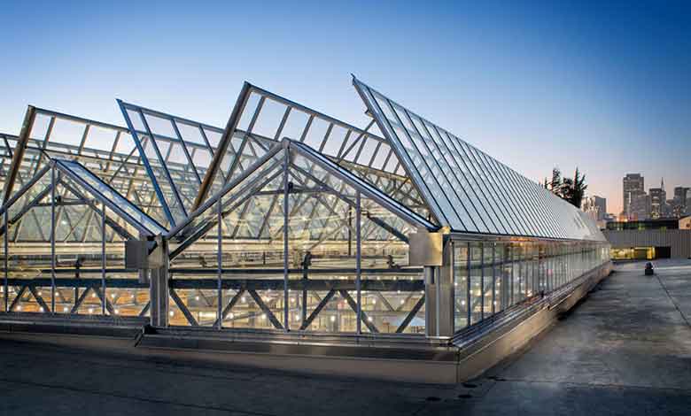 سقف اتوماتیک برقی شیشه ای
